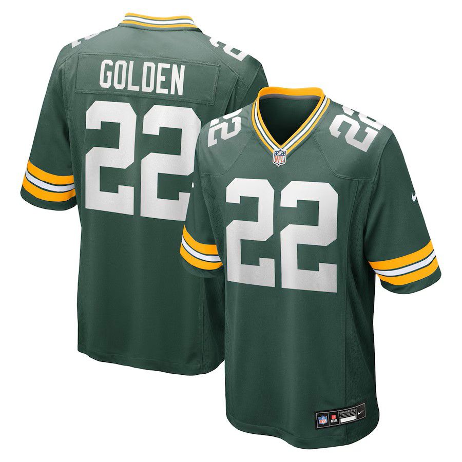 Men Green Bay Packers #22 Matthew Golden Nike Green 2025 NFL Draft First Round Pick Game Jersey->cleveland browns->NFL Jersey
